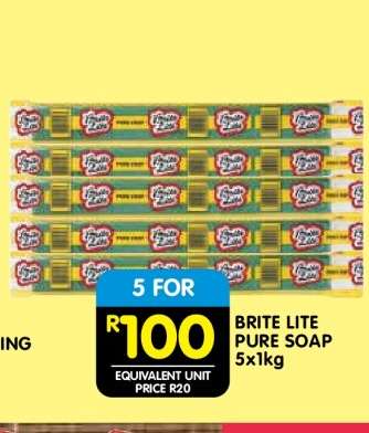 BRITE LITE PURE SOAP 5x1kg