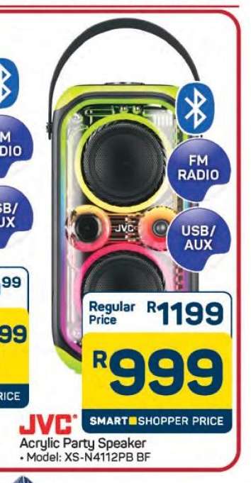 JVC Acrylic Party Speaker