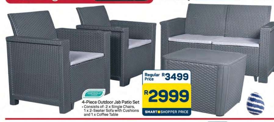 4-Piece Outdoor Jab Patio Set