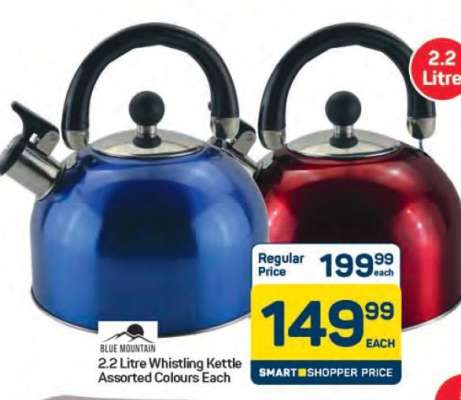 Blue Mountain 2.2 Litre Whistling Kettle