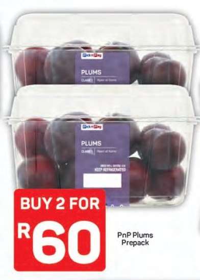 PnP Plums Prepack