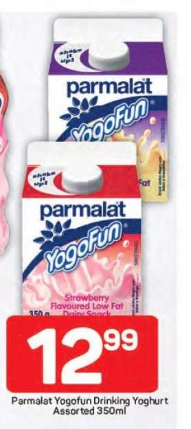 Parmalat Yogofun Drinking Yoghurt Assorted 350ml