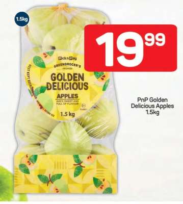 PnP Golden Delicious Apples 1.5kg