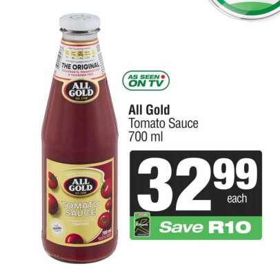 ALL GOLD Tomato Sauce