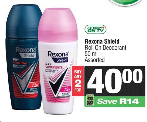 Rexona Shield Roll On Deodorant