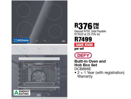 Defy Built-In Oven and Hob Box Set