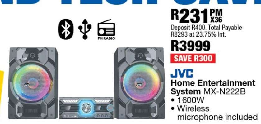 JVC Home Entertainment System MX-N222B