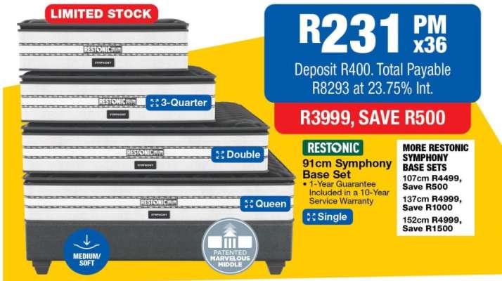 Restonic Symphony Base Set