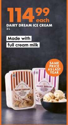 DAIRY DREAM ICE CREAM