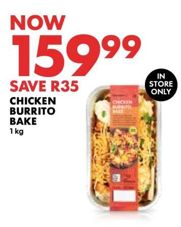 CHICKEN BURRITO BAKE