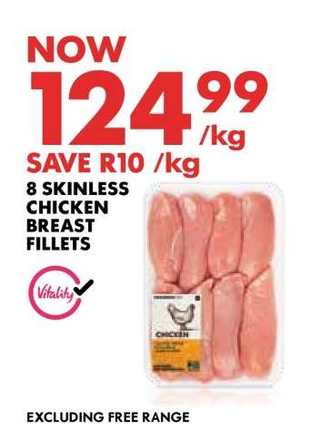 8 Skinless Chicken Breast Fillets