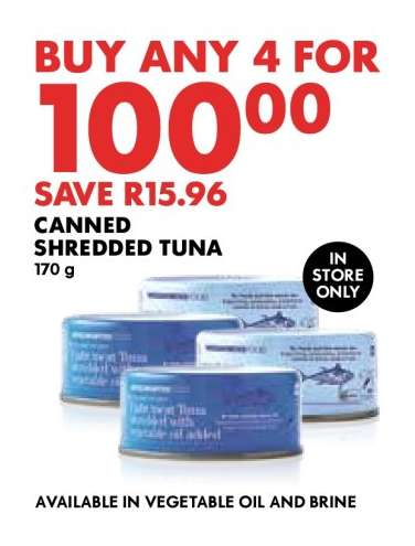 Canned Shredded Tuna