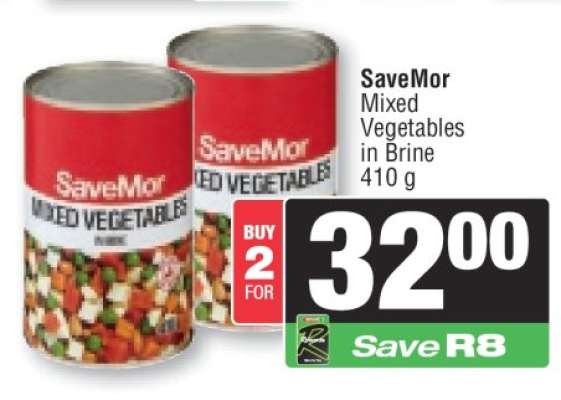 SaveMor Mixed Vegetables in Brine