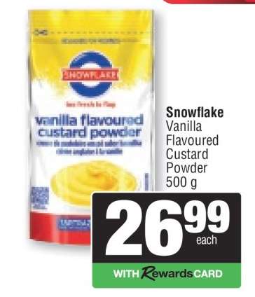 Snowflake Vanilla Flavoured Custard Powder