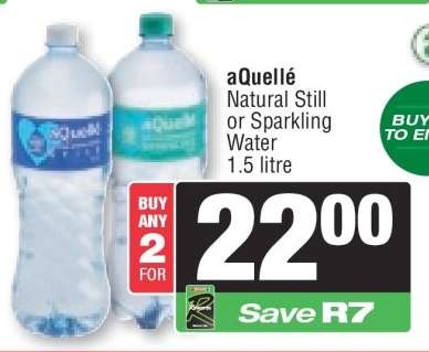 AQUELLÉ Natural Still or Sparkling Water