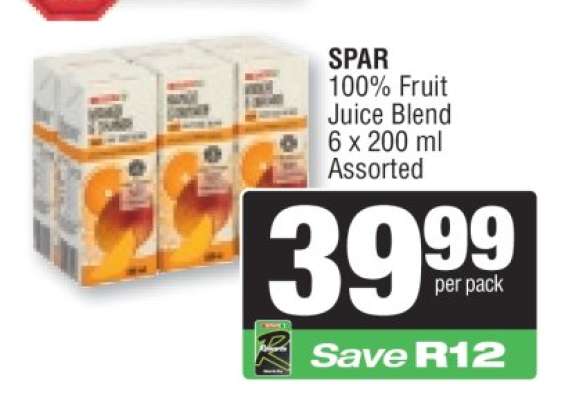 SPAR 100% Fruit Juice Blend