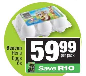 Beacon Hens Eggs 6s
