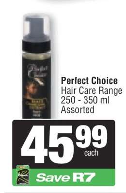 Perfect Choice Hair Care Range