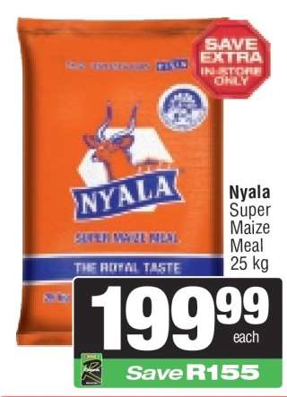 Nyala Super Maize Meal 25 kg