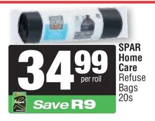SPAR Home Care Refuse Bags 20s