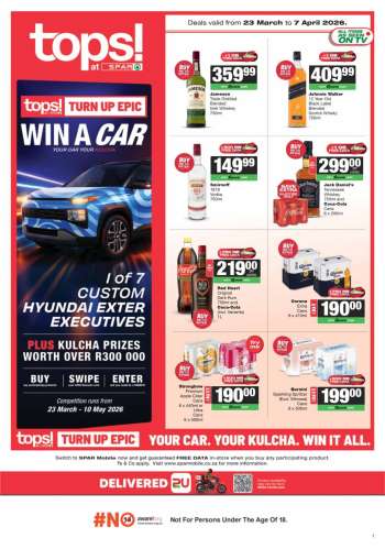 TOPS at SPAR catalogue  - 23/03/2026 - 07/04/2026.
