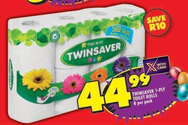 TWINSAVER 1-PLY TOILET ROLLS