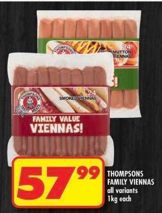 THOMPSONS FAMILY VIENNAS