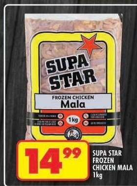 SUPA STAR FROZEN CHICKEN MALA 1kg