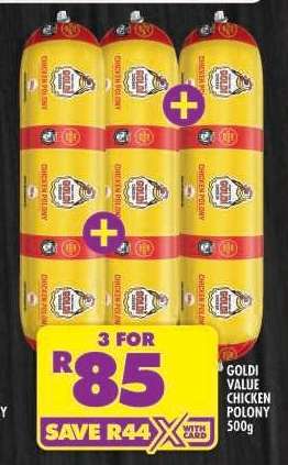 GOLDI VALUE CHICKEN POLONY 500g
