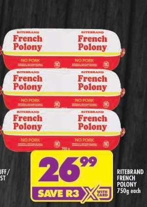 Ritebrand French Polony
