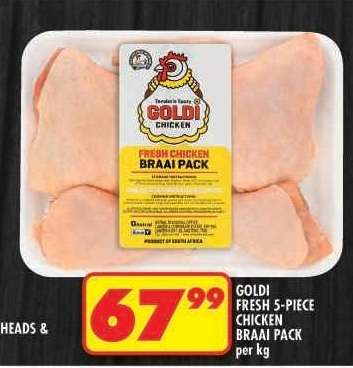 GOLDI FRESH 5-PIECE CHICKEN BRAAI PACK