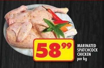 MARINATED SPATCHCOCK CHICKEN