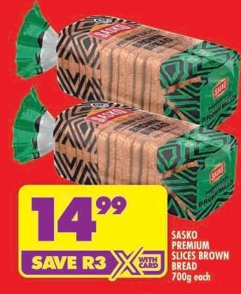 Sasko Premium Slices Brown Bread