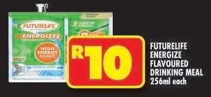 FUTURELIFE ENERGIZE FLAVOURED DRINKING MEAL 256ml each