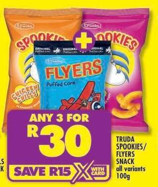TRUDA SPOOKIES/FLYERS SNACK