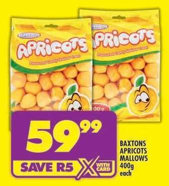 BAXTONS APRICOTS MALLOWS