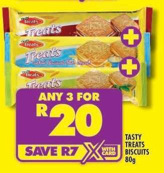 Tasty Treats Biscuits 80g