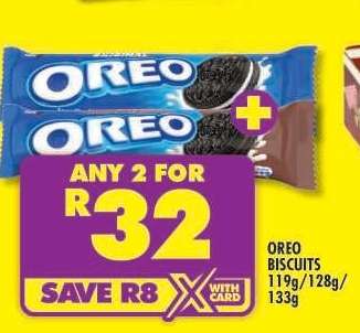 OREO BISCUITS 119g/128g/133g