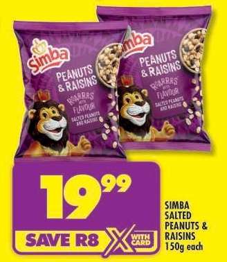 Simba Salted peanuts & Raisins