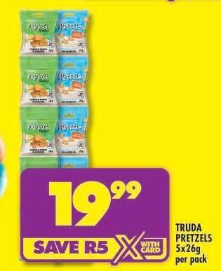 TRUDA PRETZELS 5x26g per pack