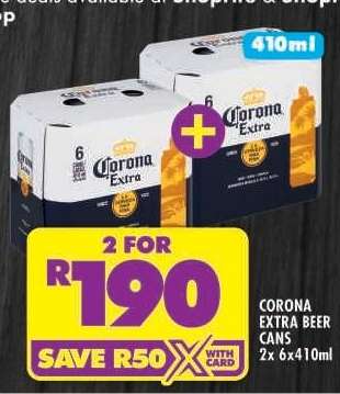 Corona Extra Beer Cans