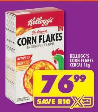 Kellogg's Corn Flakes Cereal 1kg