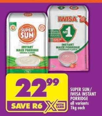 SUPER SUN/ IWISA INSTANT PORRIDGE