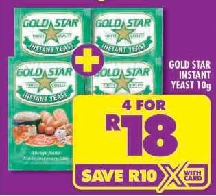 GOLD STAR INSTANT YEAST 10g