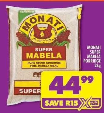 MONATI SUPER MABELA PORRIDGE 2kg
