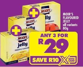 MOIR'S FLAVOURED JELLY