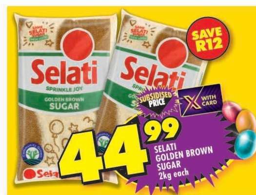 Selati Golden Brown Sugar-2Kg Each