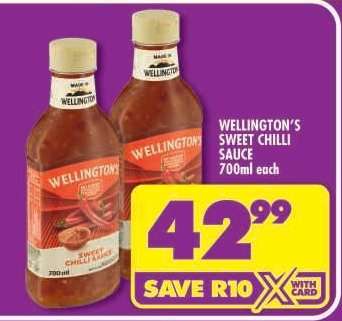 Wellington's Sweet Chilli Sauce