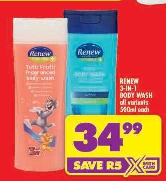 RENEW 3-IN-1 BODY WASH