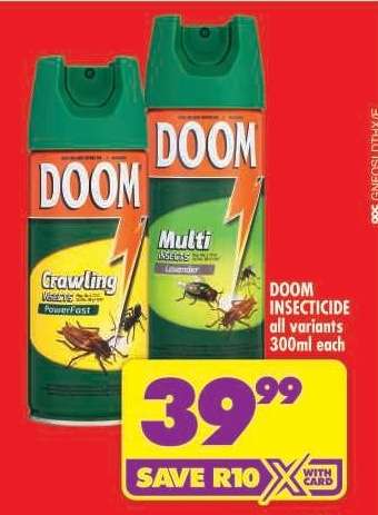 DOOM INSECTICIDE all variants 300ml each